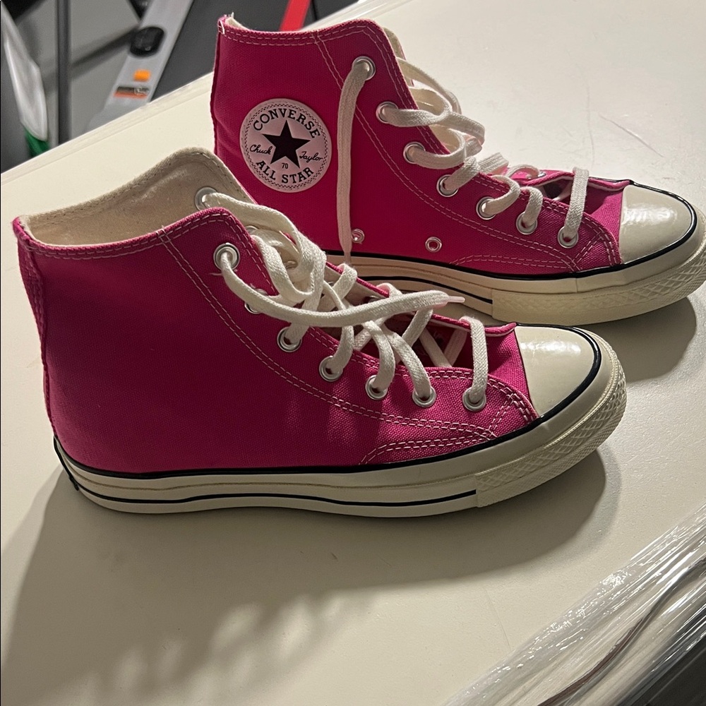Converse Fuchsia High-Top Sneakers